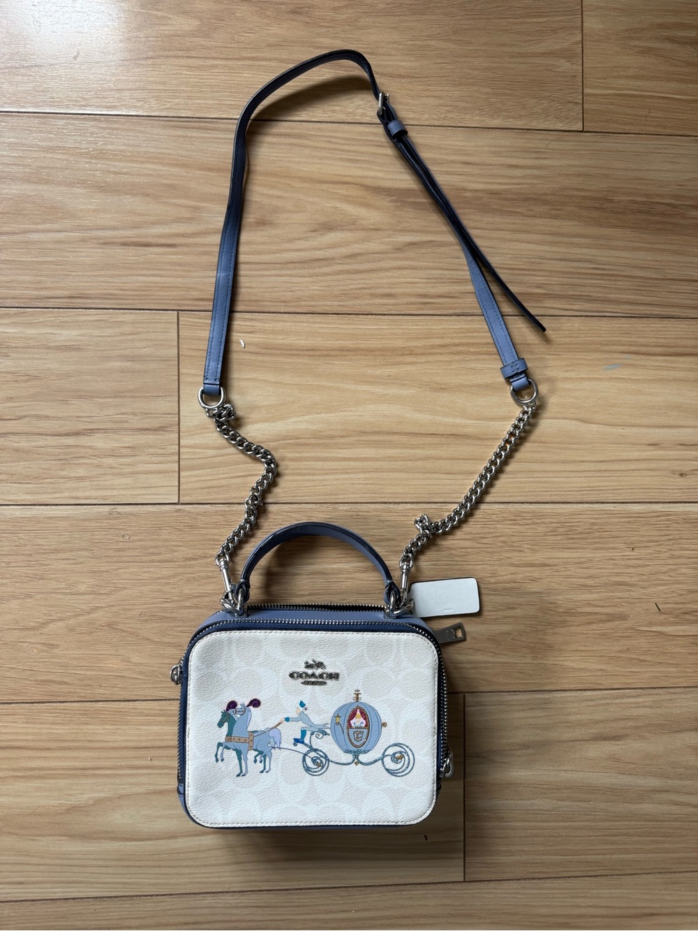 Coach Cinderella Cream Signature Crossbody Bag
